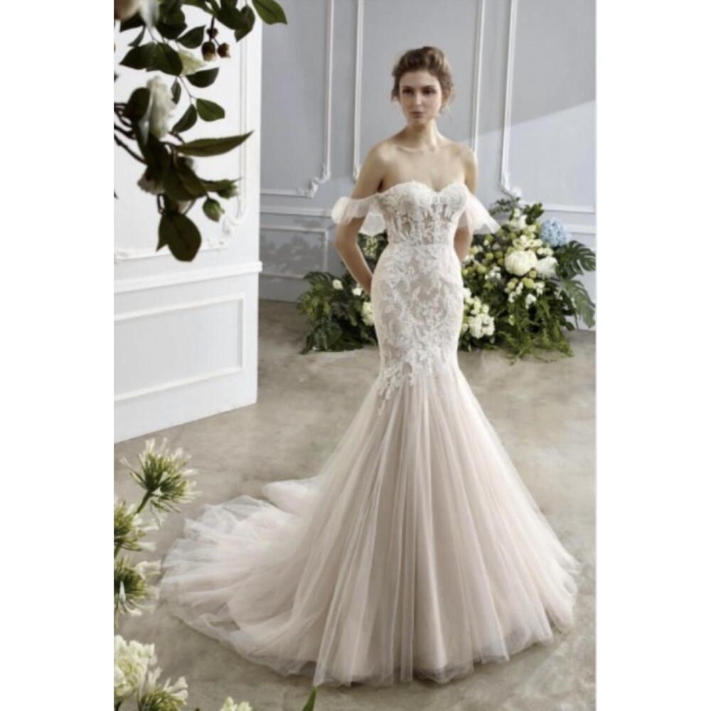 NEW ETERNITY mermaid strapless wedding dress in ivory